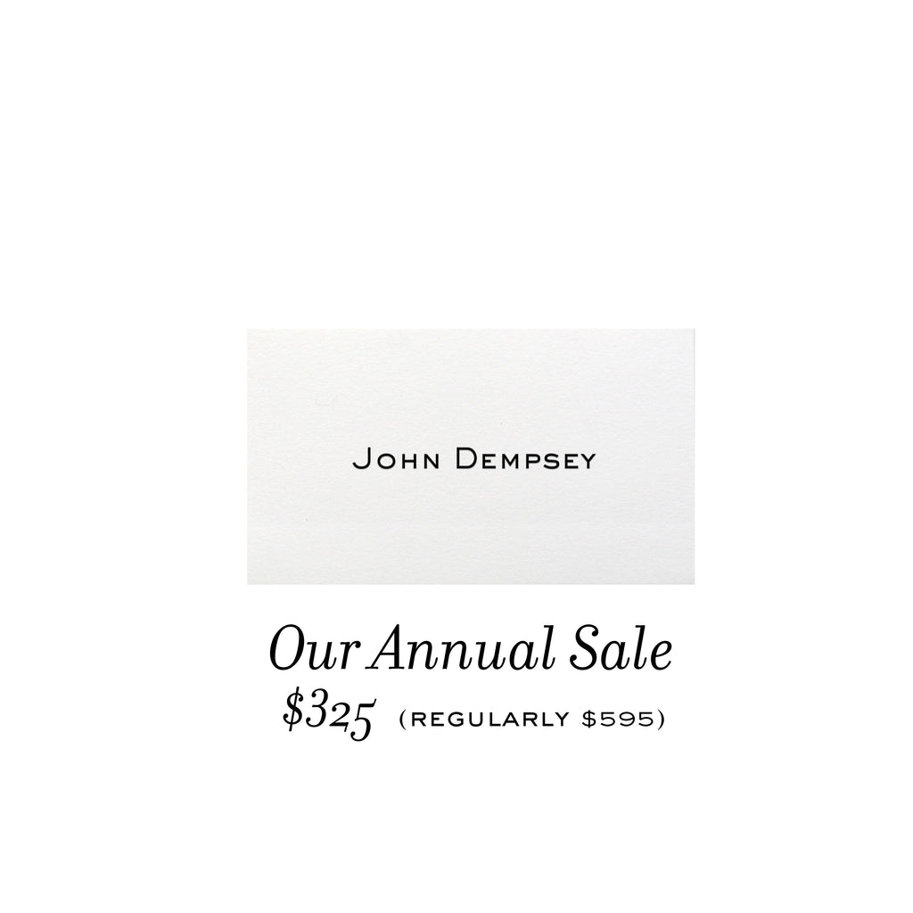 OUR ANNUAL SALE - CALLING CARDS